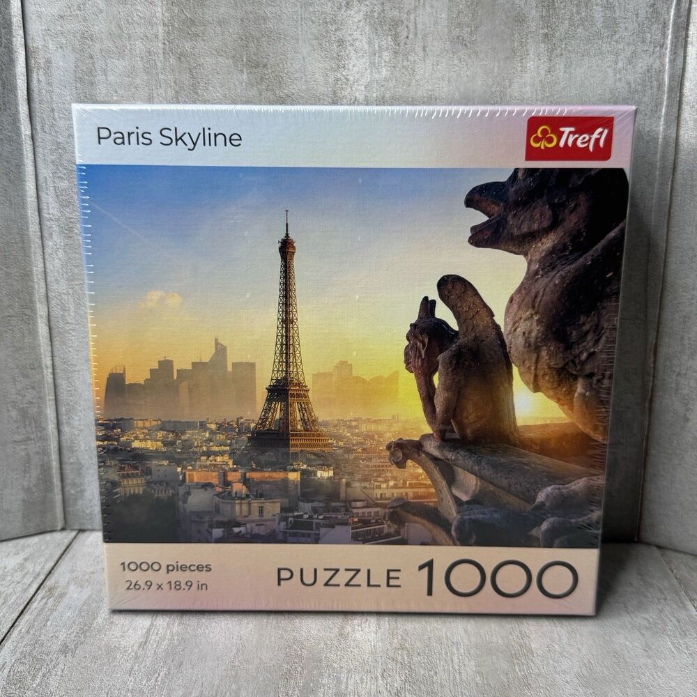 Trefl Paris Skyline 1000 Piece Jigsaw Puzzle Eiffel Tower Sunset Paris France